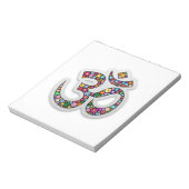 Bloc-note Symbole de yoga Om Ohm Aum Namaste (Tourné)