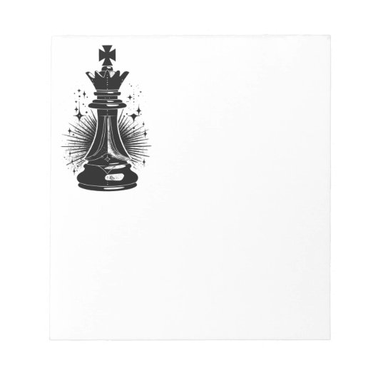 Bloc-note Symbole d'échecs surréaliste (Devant)