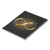 Bloc-note Symbole d'infini doré (Tourné)