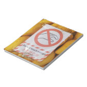 Bloc-note Symbole drôle 'Ne touche pas la mangue' (Tourné)