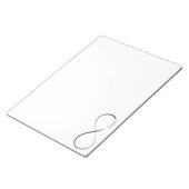 Bloc-note Symbole du coeur infini (Incliné)