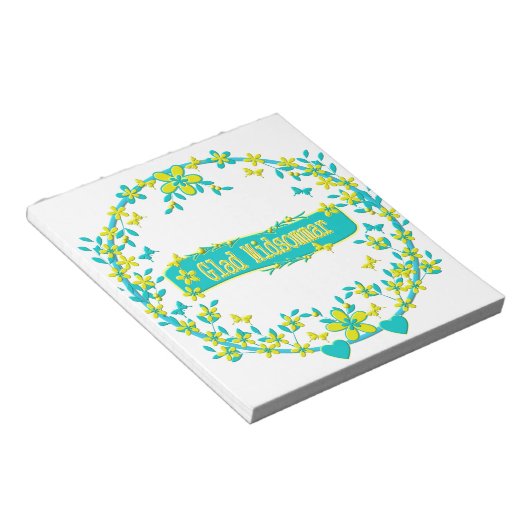 Bloc-note Symbole du milieu de l'été (Incliné)