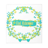 Bloc-note Symbole du milieu de l'été (Devant)