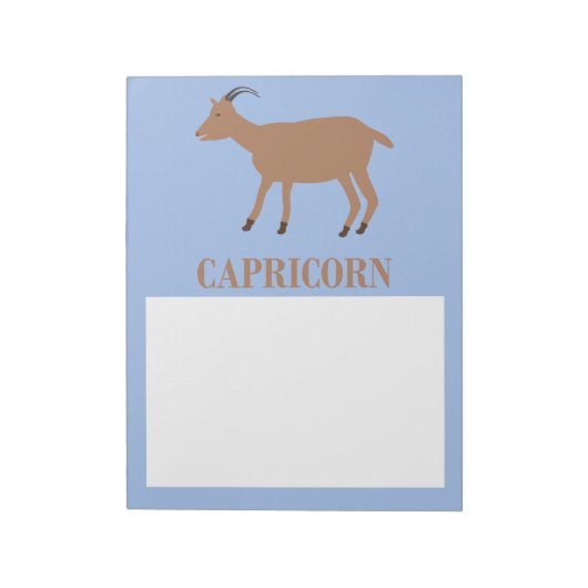 Bloc-note Symbole étoile Capricorne Chèvre (Tourné)