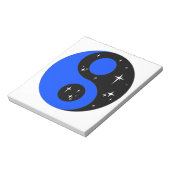 Bloc-note " Symbole étoilé du Ying Yang " (Tourné)