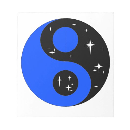 Bloc-note " Symbole étoilé du Ying Yang " (Devant)