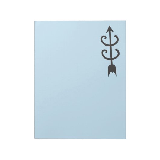 BLOC-NOTE SYMBOLE FLÈCHE VERS LE PAYS (Tourné)