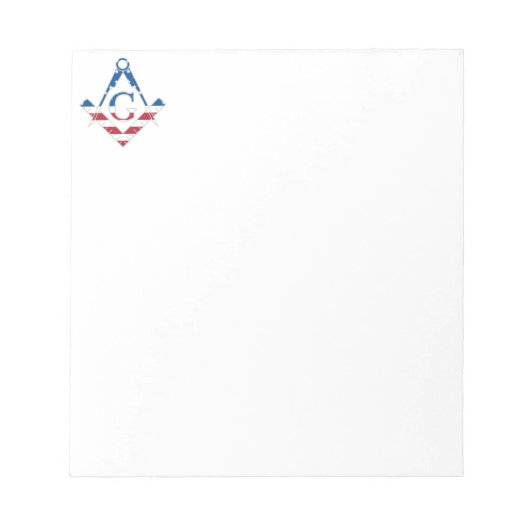 Bloc-note Symbole Freemasonic des États-Unis (Devant)