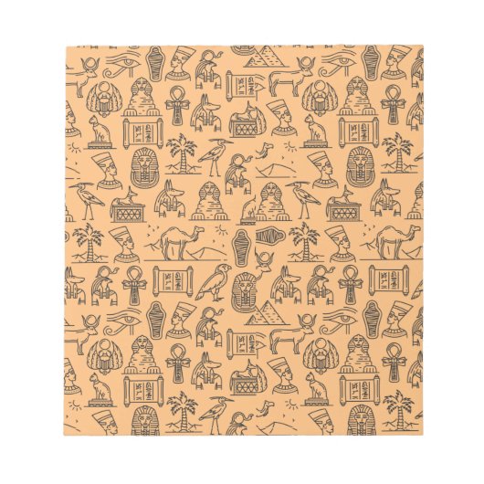 Bloc-note SYMBOLE Hiéroglyphique égyptien Arrière - plan (Devant)