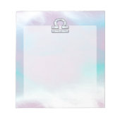 Bloc-note Symbole moderne Libra Zodiac Mère de style Pearl (Devant)