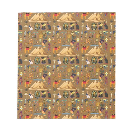 Bloc-note SYMBOLE motif D'HIÉROglyphE ANCIEN (Devant)