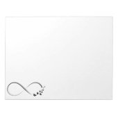 Bloc-note Symbole papillon infini (Devant)