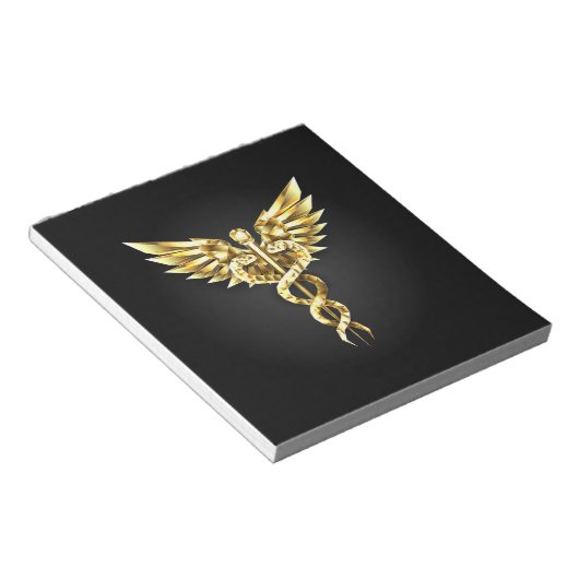 Bloc-note Symbole Polygonal Or Caduceus (Incliné)