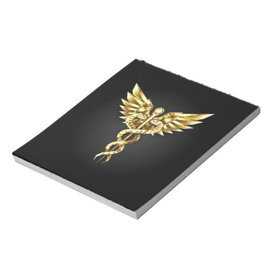 Bloc-note Symbole Polygonal Or Caduceus (Tourné)