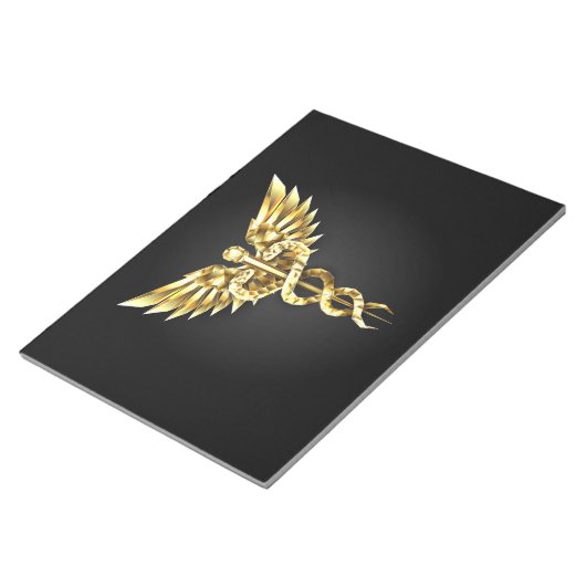 Bloc-note Symbole Polygonal Or Caduceus (Incliné)