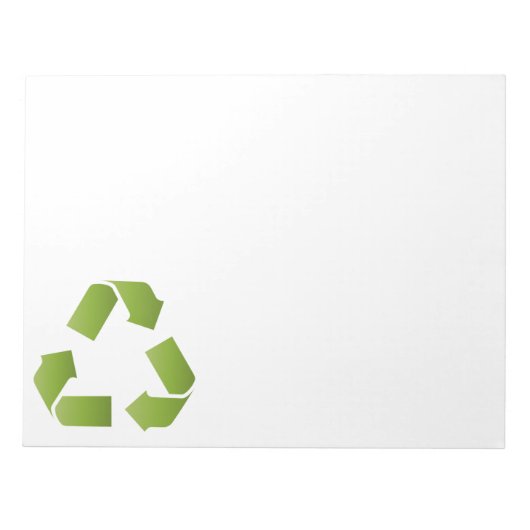BLOC-NOTE SYMBOLE RECYCLE (Devant)
