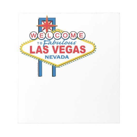 Bloc-note SYMBOLE RÉtro DE Las Vegas (Devant)