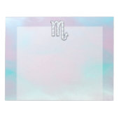 Bloc-note Symbole Scorpio Zodiac en style perle (Devant)