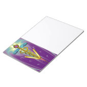 Bloc-note SYMBOLE VÉTÉRINAIRE D'OR CADUCE, Turquoise pourpre (Incliné)