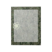Bloc-note Symbole Vintage Star Stencil Camouflage numérique (Tourné)