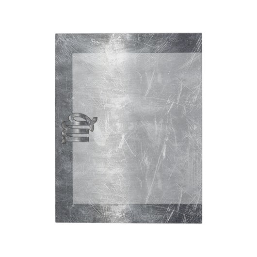 Bloc-note Symbole Virgo Zodiac Grunge Style Distressed (Tourné)