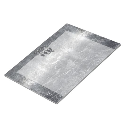 Bloc-note Symbole Virgo Zodiac Grunge Style Distressed (Incliné)