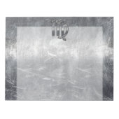 Bloc-note Symbole Virgo Zodiac Grunge Style Distressed (Devant)