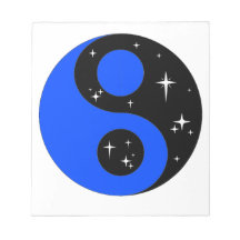 " Symbole Ying Yang Starry "