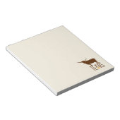 Bloc-note Symboles du Texas, Longhorn, brun (Incliné)