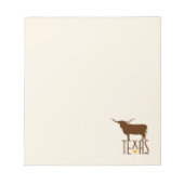 Bloc-note Symboles du Texas, Longhorn, marron (Devant)