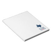 Bloc-note Symboles du Texas, Texas, bleu marine (Incliné)