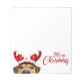 Bloc-note Sympa Christmas Chien Reindeer Antler Headband (Devant)