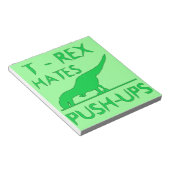 Bloc-note T REX HATTE PUSHUPS Funny Dino Design (Incliné)