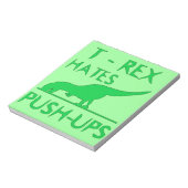 Bloc-note T REX HATTE PUSHUPS Funny Dino Design (Tourné)