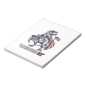 Bloc-note T-Rex patriotique Amerisaurus Rex Design de T-shir (Tourné)