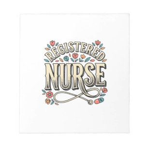Bloc-note T-shirt avec typographie florale vintage pour infi