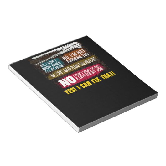 Bloc-note T-shirt cadeau Mens Millwright pour les papas (Incliné)