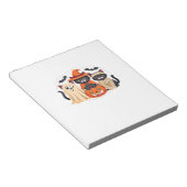 Bloc-note T-Shirt classique chat citrouille fantôme mignon H (Incliné)
