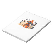 Bloc-note T-Shirt classique chat citrouille fantôme mignon H (Tourné)