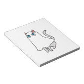 Bloc-note T-Shirt Classique Chat Fantôme_1 (Incliné)