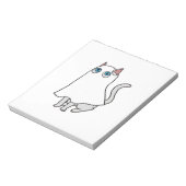 Bloc-note T-Shirt Classique Chat Fantôme_1 (Tourné)