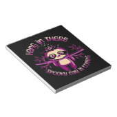 Bloc-note T-shirt classique Halloween Sloth (ver.1) (Incliné)