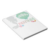 Bloc-note T-shirt de l'amante de Mermaid (Incliné)