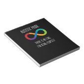 Bloc-note T-shirt de Nneurodiversity (Incliné)