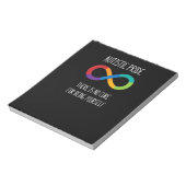 Bloc-note T-shirt de Nneurodiversity (Tourné)