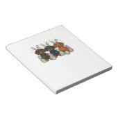 Bloc-note T-Shirt de Pâques teckel (Incliné)