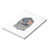 Bloc-note T-shirt graphique vectoriel de teckel patriotique_ (Tourné)