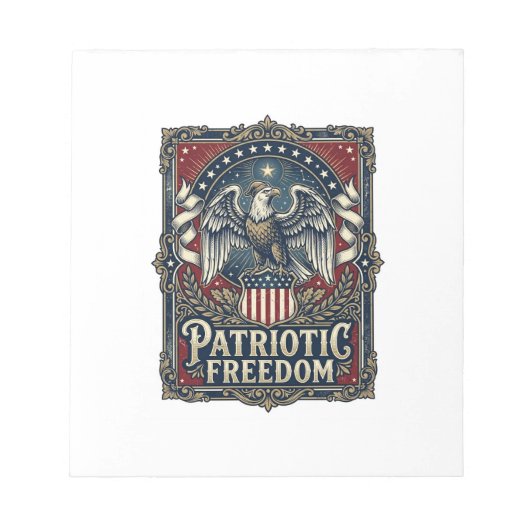 Bloc-note T-shirt graphique vectoriel Patriote Stargazer (Devant)