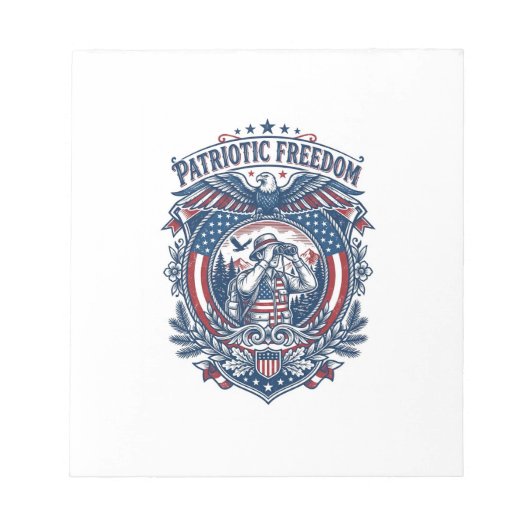 Bloc-note T-shirt graphique vectoriel pour ornithologue patr (Devant)