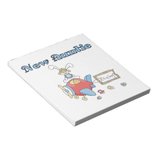 Bloc-note T-shirts et cadeaux de la nouvelle tante des garço (Incliné)
